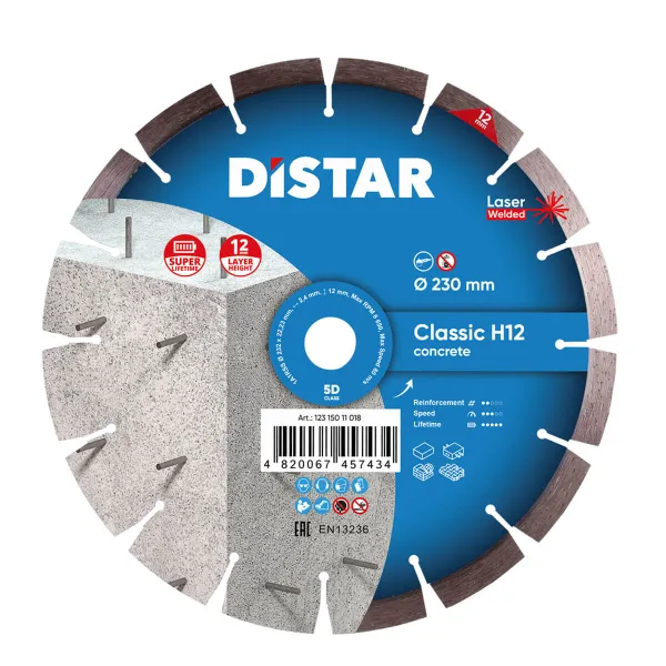 CLASSIC H12 1A1RSS rezna ploča za ojačani beton, 125mmx22,23