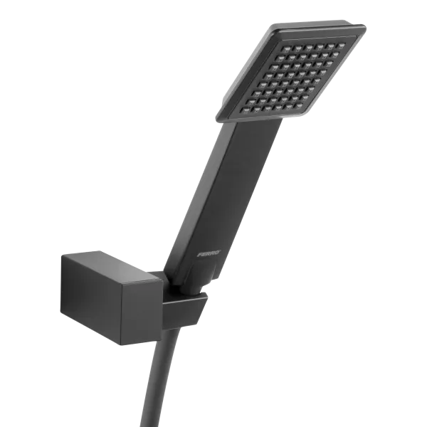 U170BL-B set ručica s jednom funk, metalni držač s podešavanjem ugla,crni,SINUS