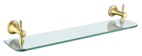 AAI13BR staklena polica, bronca antik, ANTICA