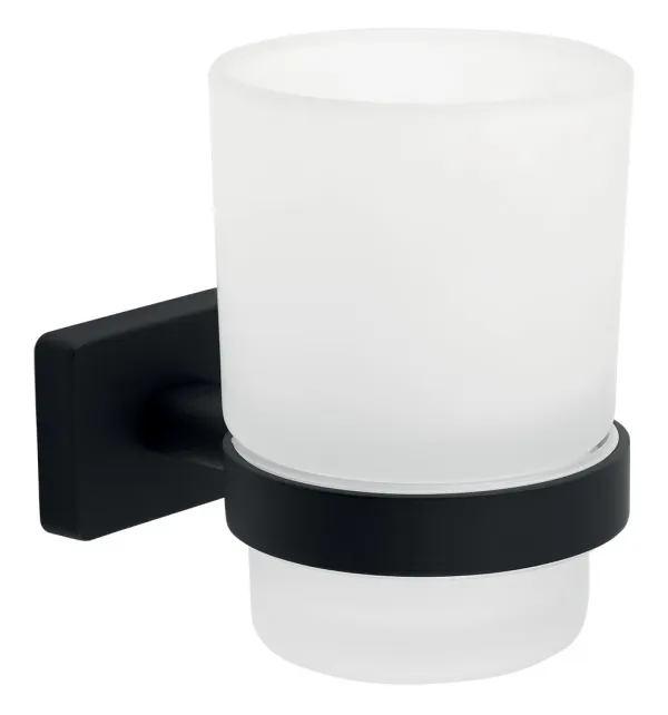 AGR03BL staklena čaša, crna, GRETA BLACK