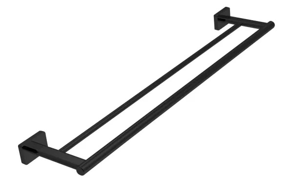 AGR10BL dupli držač za ručnik, 600mm, crna, GRETA BLACK