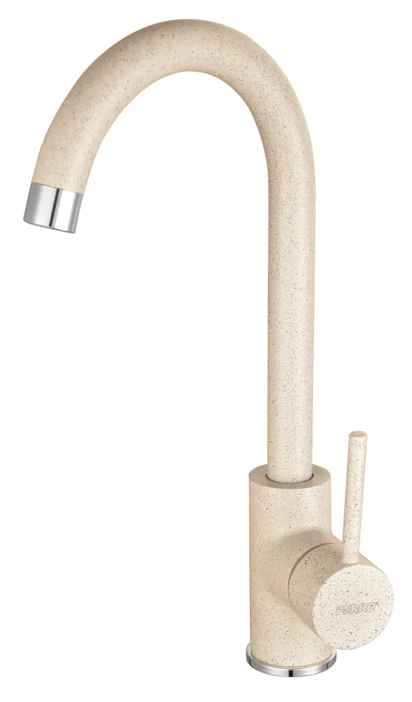 BFR41S FREYA stojeća mješalica za sudoper, BEŽ, okrugla