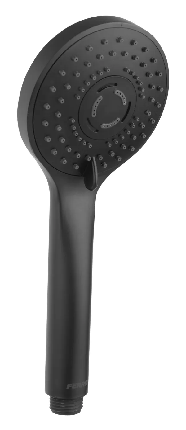 S340BL-B CORTINA tuš ručica,3funkcije-kiša, masaža, mješano, fi97mm, crno