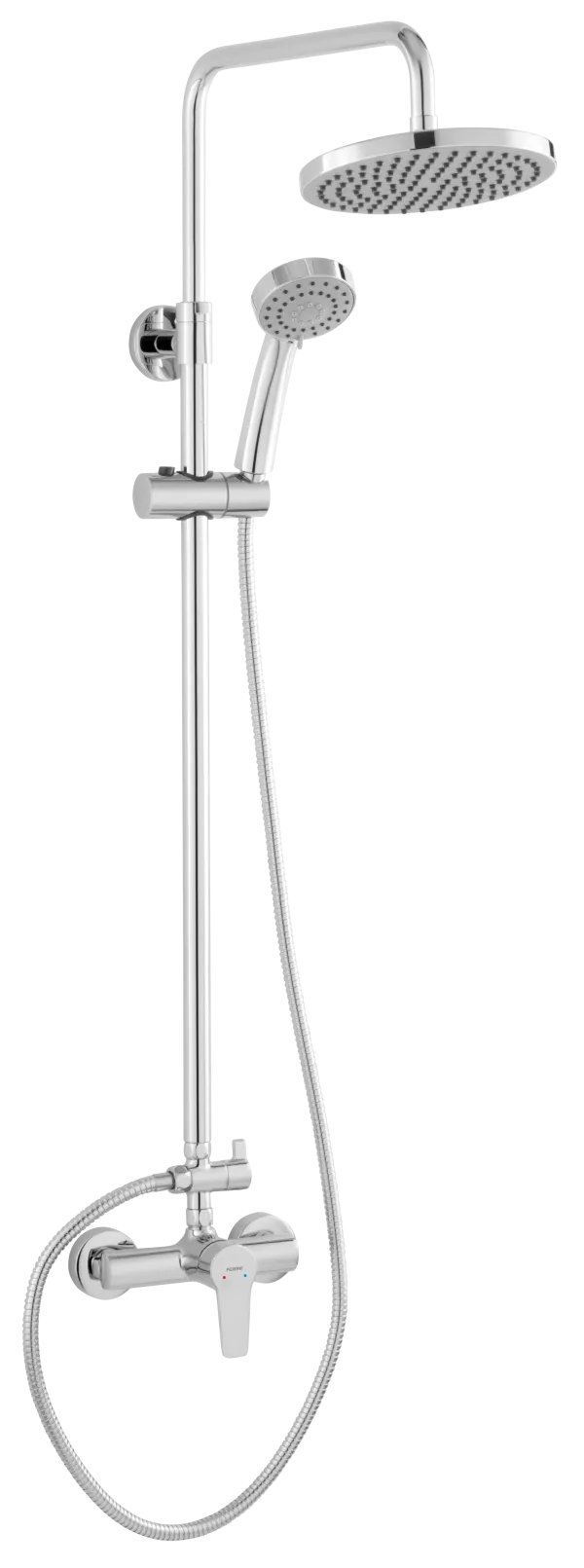 NP84-BTR7U tuš set sa kišnim mlazom i mješalicom, krom,  RITTO