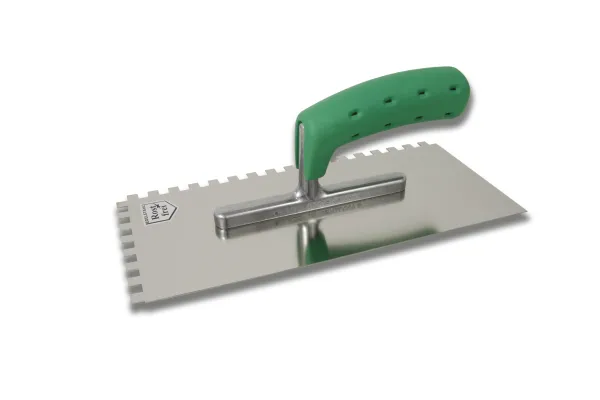 HUFA nazubljeni gleter, inox, pvc ručka, 10x10, 280x130mm