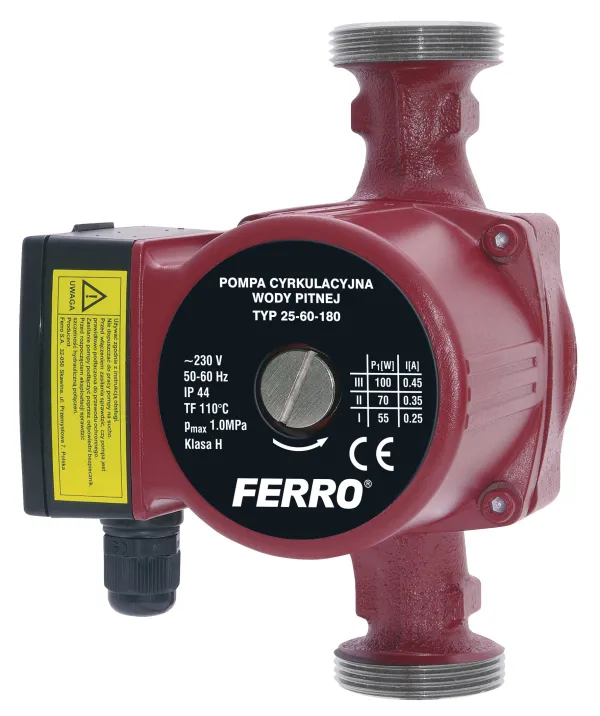 0202W Cirkulacijska pumpa za pitku vodu modela H25-60-180