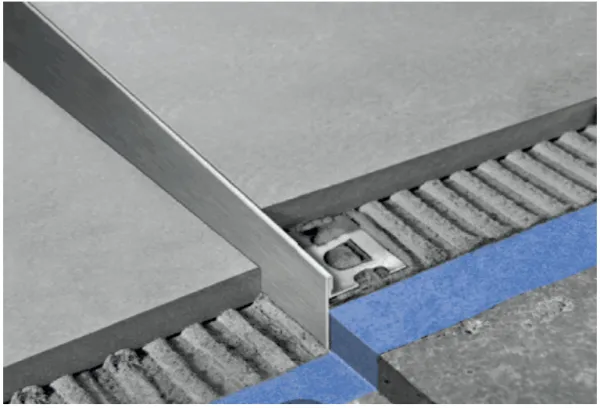 STP 124 L (Sklad Tuš Profil) inox mat  profil za tuš kadu  LIJEVI  H:10mm L:1,24