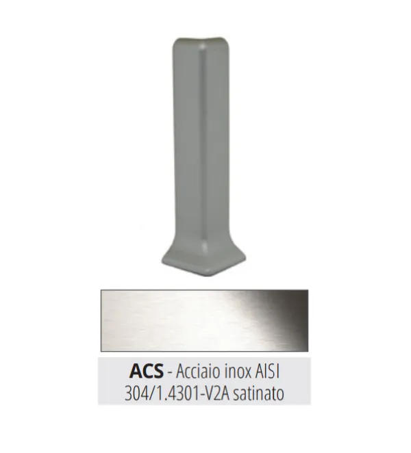 REZCTACS 40, vanjski kut za BTACS 40, inox BRUŠENI
