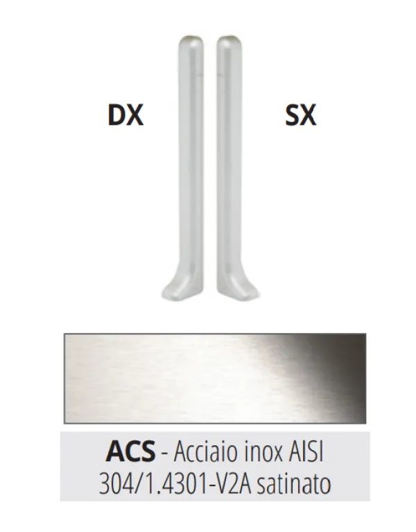 TPZCTACS 40,  završetak za BTACS 40, inox BRUŠENI