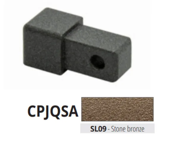 CPJQSA 10 SL09 alu unutarnj/vanjski kut, 10mm, STONE BRONZA