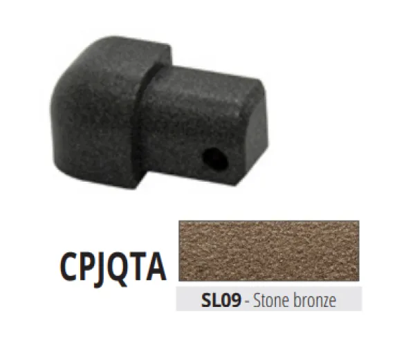 CPJQTA 10 SL09 alu vanjski kut za PJQTA..., 10mm, STONE BRONZA