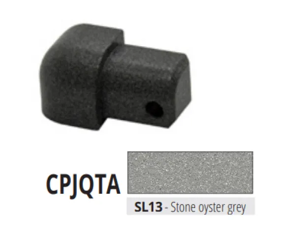 CPJQTA 10 SL13 alu vanjski kut za PJQTA..., 10 mm, STONE OYSTER GRAY