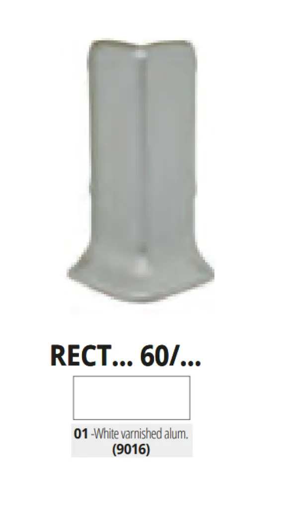 RECTA 60-01O pvc vanjski spoj za BTA 60-01O  BIJELA MAT