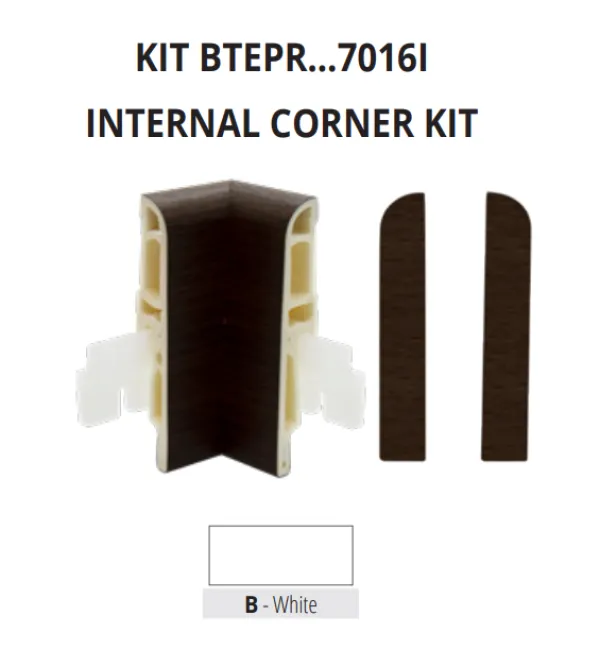 KIT BTEPRB 7016I unutarnji kut i zavr. za BTEPRB 7016  sokl BIJELI