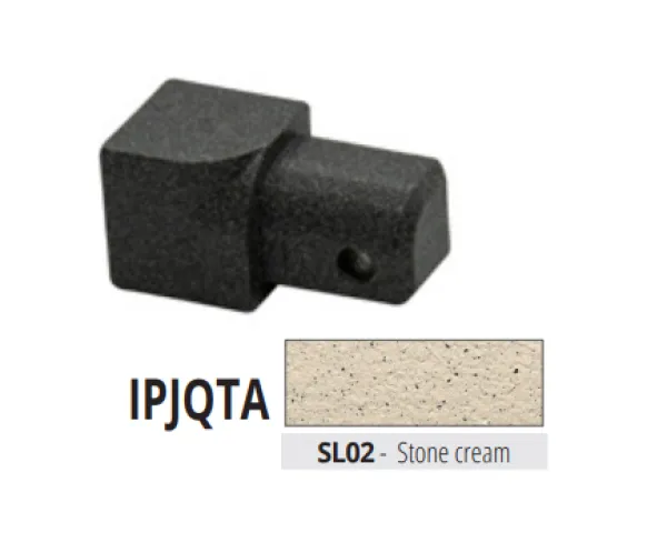 IPJQTA 10 SL01 alu unutarnji kut za PJQTA..., 10 mm, STONE WHITE