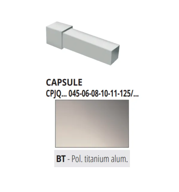 CPJQBT 10 alu vanjski/unutarnji spoj za PJQBT 10  TITAN SJAJ