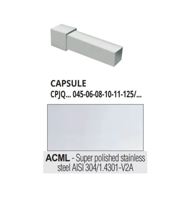 CPJQACML 125 inox vanj/unut spoj PJQACML 125 inox super sjaj