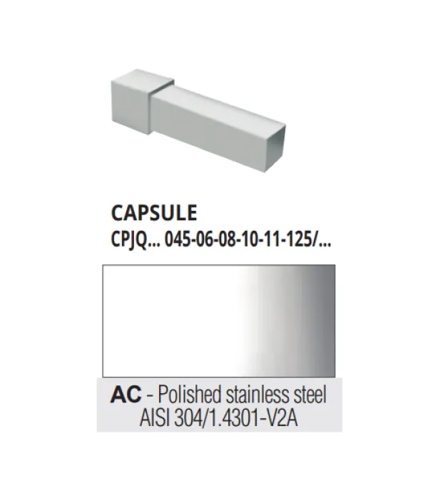 CPJQAC 08 inox vanj/unut spoj za PJQAC 08  INOX SJAJ