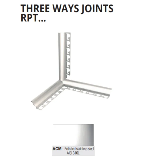 RPTACM 08 inox 316 trijaksalni spoj za PSHACM 08  inox sjaj