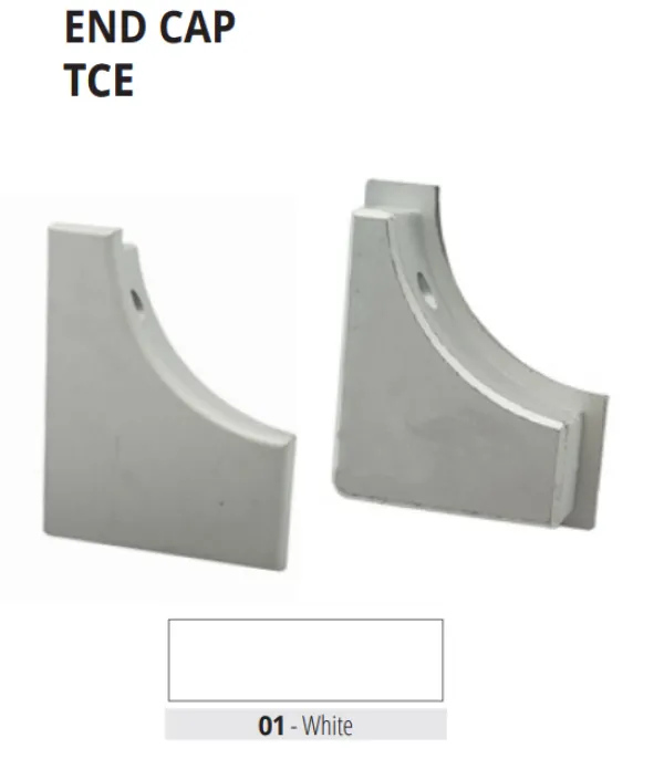 TCE 125-01   pvc završetak D/L za PS 125-01  BIJELA