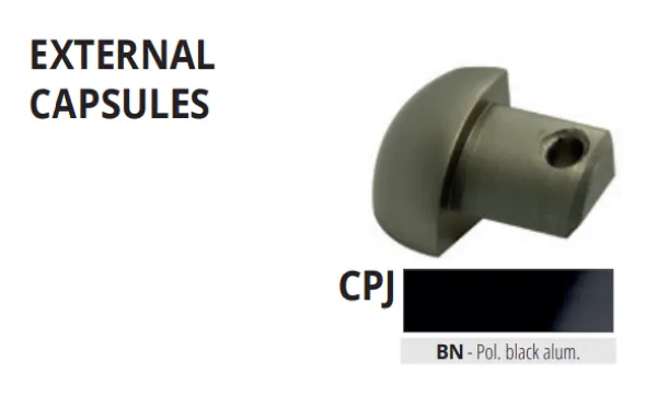 CPJBN 10 alu vanjski spoj za PJBN 10  CRNI SJAJ