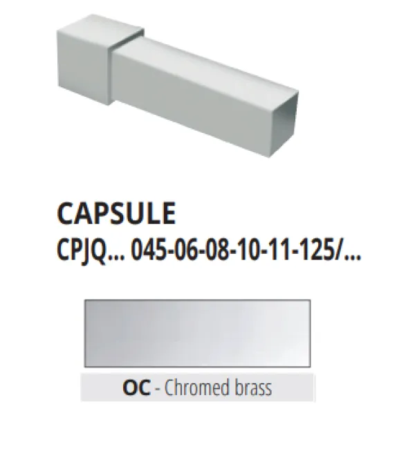 CPJQOC 125 alu vanj/unut spoj za PJQOC 125  KROMIRANI MESI