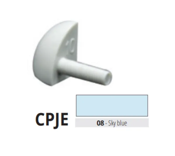 CPJE 08-08 pvc vanjski spoj za PJE 08-08  SVIJETLO PLAVA