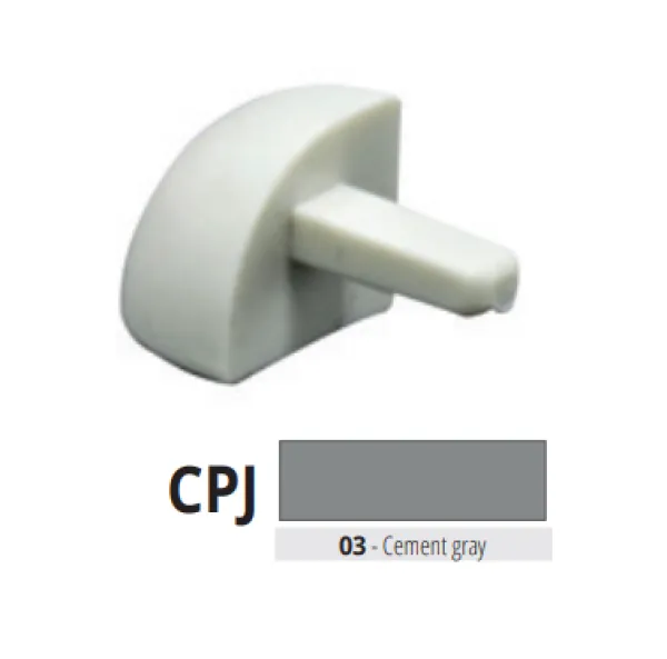 CPJ 125-03 pvc vanjski spoj za PJ 125-03  TAMNO SIVA