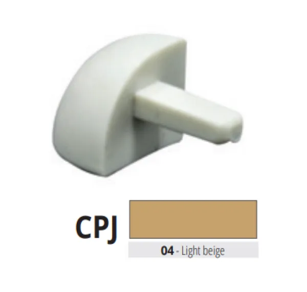 CPJ 125-04 pvc vanjski spoj za PJ 125-04  SVIJETLO BEŽ