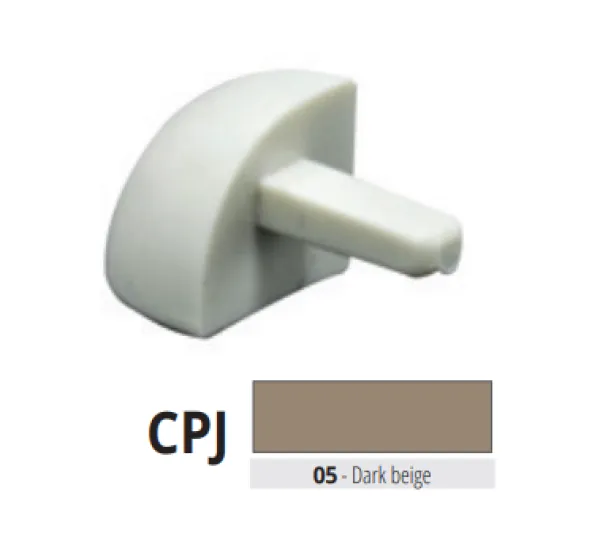 CPJ 125-05 pvc vanjski spoj za PJ 125-05  TAMNO BEŽ