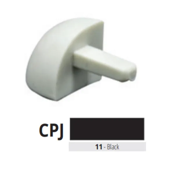 CPJ 125-11 pvc vanjski spoj za PJ 125-11  CRNA