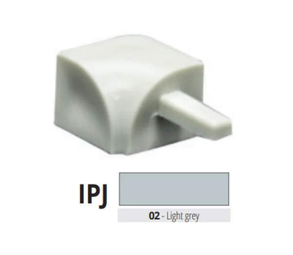 IPJ 10-02 pvc unutarnji spoj za PJE 10-02  SVIJETLO SIVA