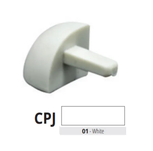 CPJ 125-01 pvc vanjski spoj za PJ 125-01  BIJELA