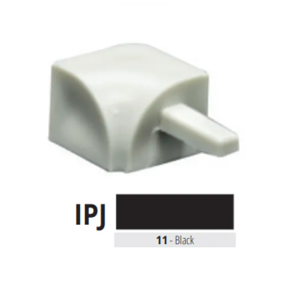 IPJ 10-11 pvc unutarnji spoj za PJE 10-11  CRNA