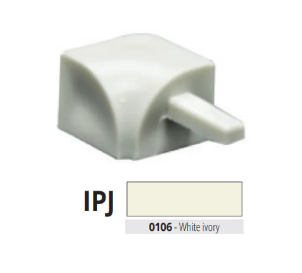 IPJ 10-0106 pvc unutarnji kut za PJE 10-1006  BIJELA AVORIO
