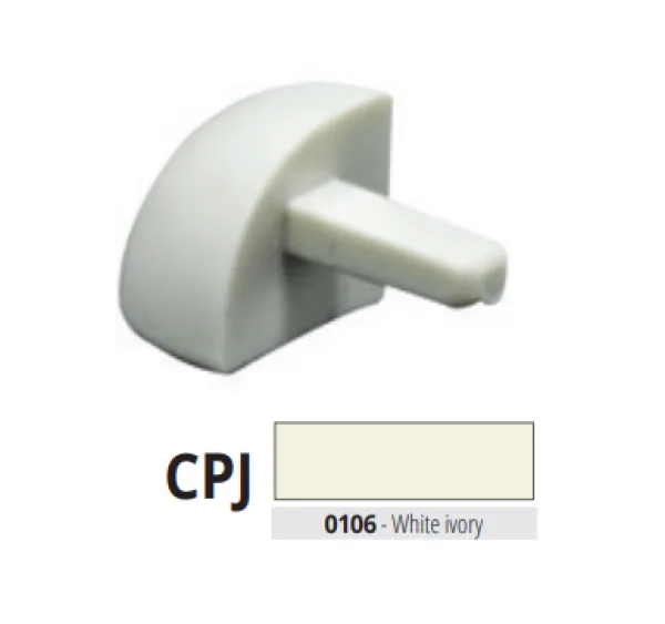 CPJ 125-0106 pvc vanjski spoj za PJ 125-0106 BIJELI AVORIO