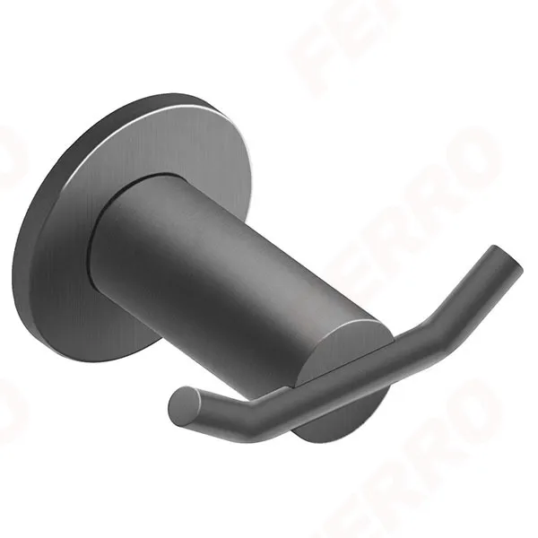 ASM06GM dupla vješalica, gun metal, SMILE