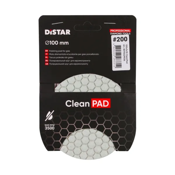 CLEAN PAD fiber za poliranje, 100x3x15, #200