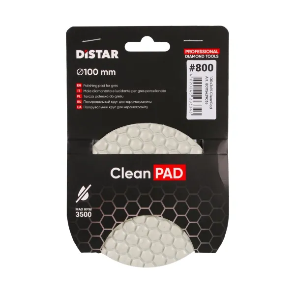 CLEAN PAD fiber za poliranje, 100x3x15, #800